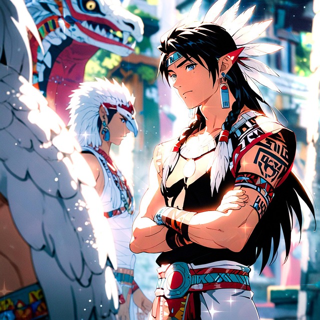 Free ai generated aztec inca illustration