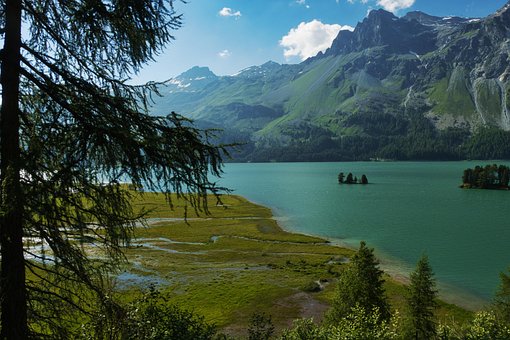 Silsersee, Alplake, Suíça, Engadinar