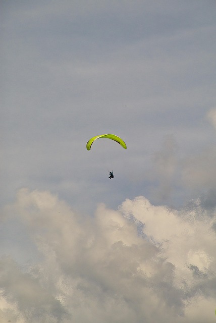 Parapente, Céu, Nuvens