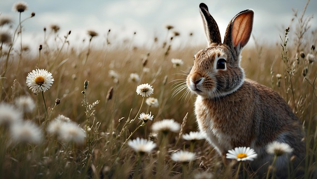 Download free HD stock image of Ai Generated Rabbit Free ai generated rabbit animal illustration
