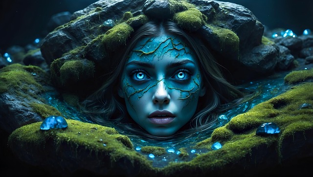 Free ai generated halloween woman illustration