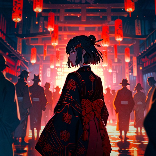 Free ai generated girl onmyoji illustration