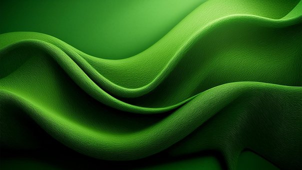 Ai Generado, Ondas, Verde, Ambiente