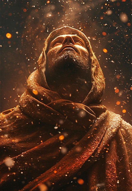 Monje, Meditación, Paz, Orando, Hombres