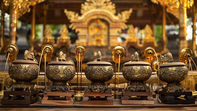 Free javanese gamelan traditional music illustration