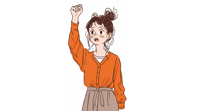 Free housewife 30s furrowed brows illustration