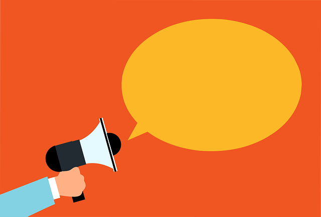 Free marketing megaphone advertisement illustration