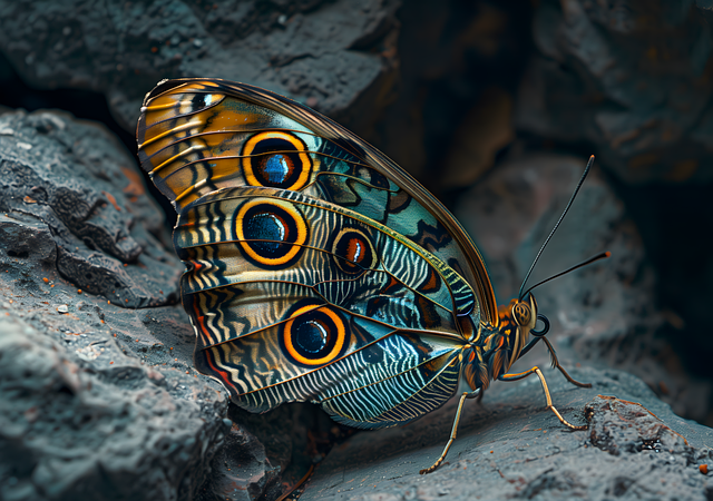 Download free HD stock image of Ai Generated Butterfly Free ai generated butterfly insect illustration