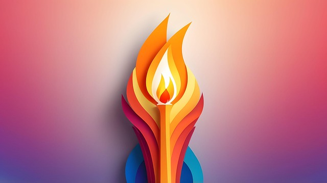 Free ai generated olympics torch illustration
