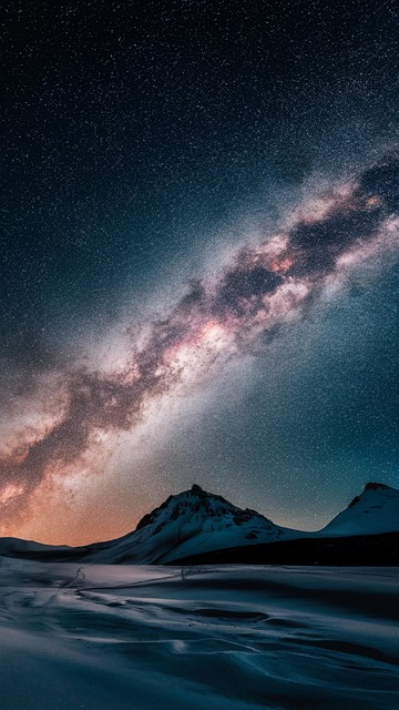 Free milky way galaxy view illustration