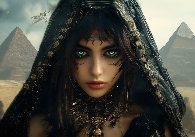 Free ai generated woman fantasy illustration