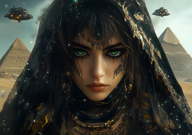 Free ai generated woman fantasy illustration