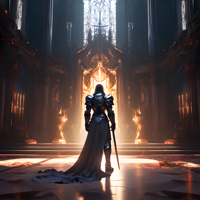 Free ai generated throne castle illustration