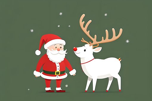 Weihnachtsmann, Rentier, Klaus