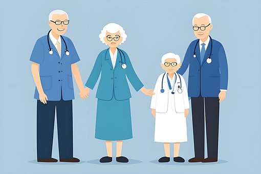 Arzt, Alten, Gesundheitswesen
