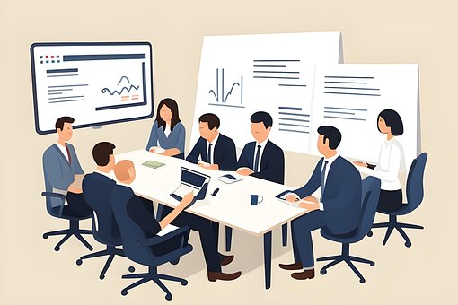Treffen, Büro, Geschäftstreffen