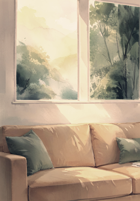 Habitación, Casa, Muebles, Sofá