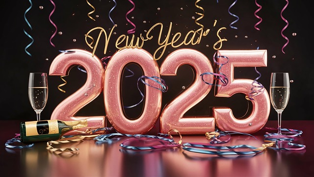 Free ai generated 2025 new year illustration