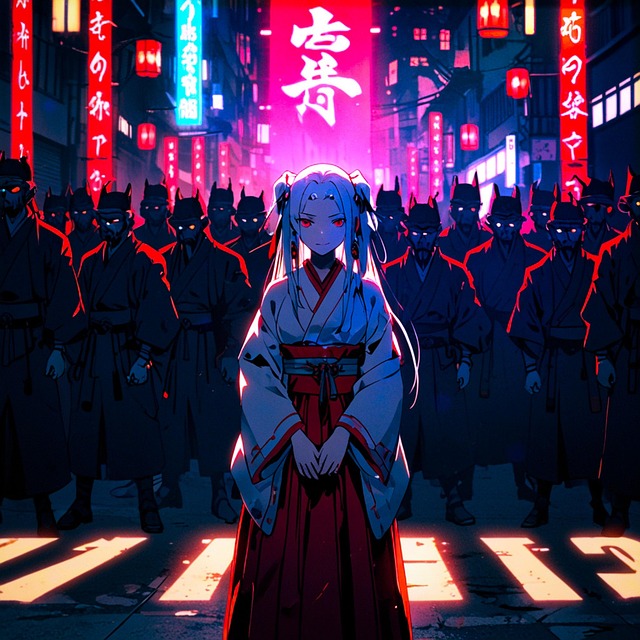 Free ai generated woman anime illustration