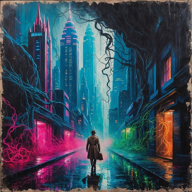 Free ai generated man road illustration