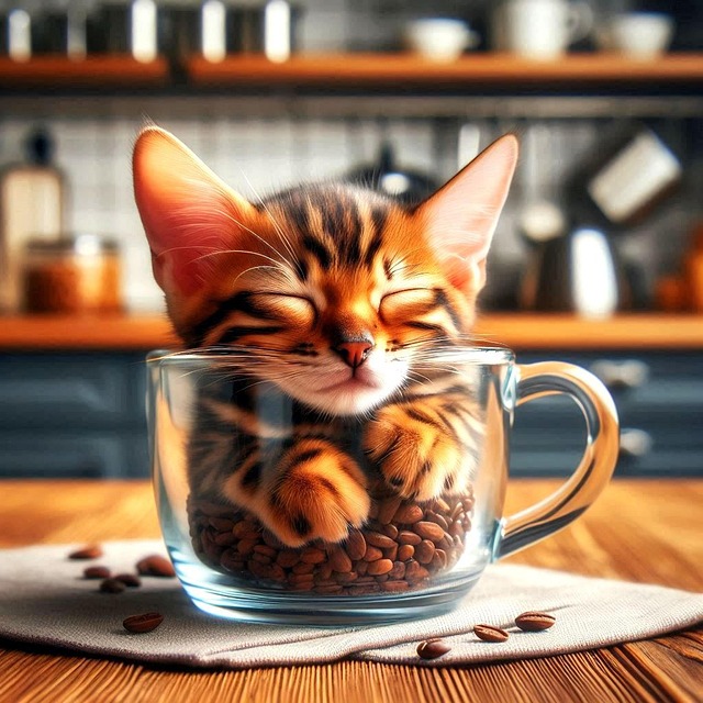 Free kitten mug animal illustration