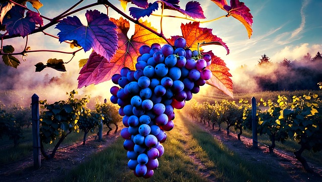 Free grapes grapevine viticulture illustration