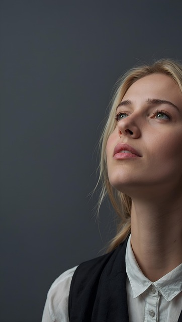 Free woman view portrait illustration