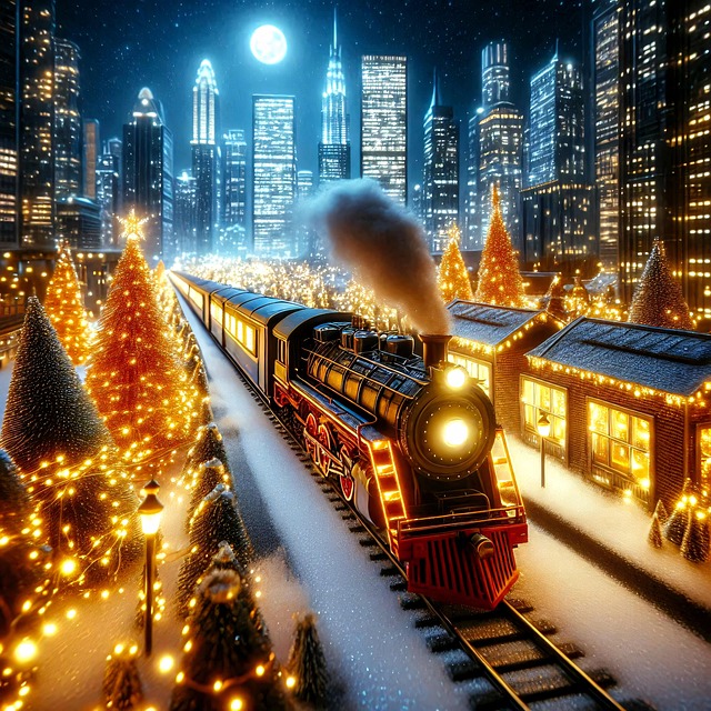 Free ai generated nature train illustration