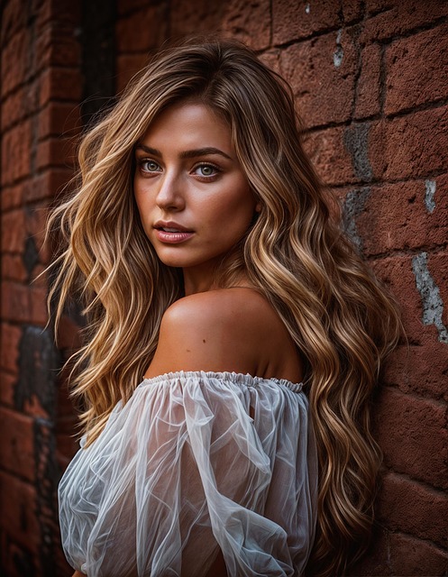 Mujer, Cabello, Hombro, Belleza