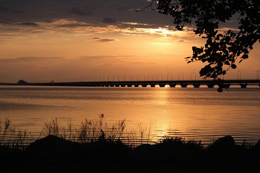 Ponte, Conexão, Agua, País, Suécia