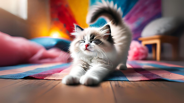 Free Ai Generated Ragdoll illustration and picture