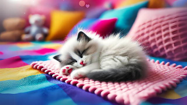 Free Ai Generated Ragdoll illustration and picture