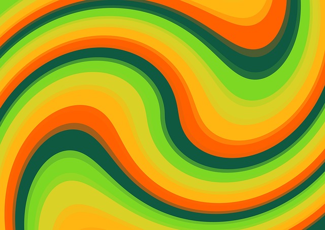 Free waves stripes pattern illustration