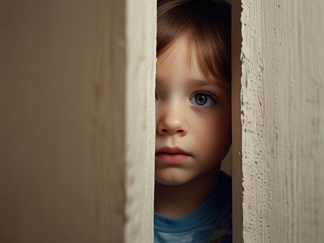Free ai generated child hide illustration