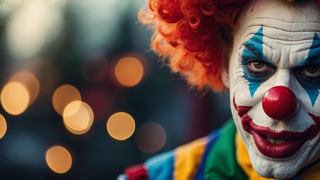 Free clown jester circus illustration