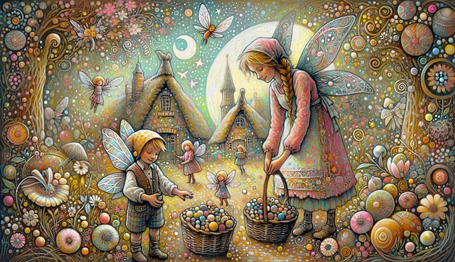 Free ai generated whimsical detailed illustration