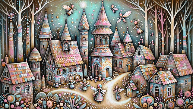 Free ai generated whimsical detailed illustration