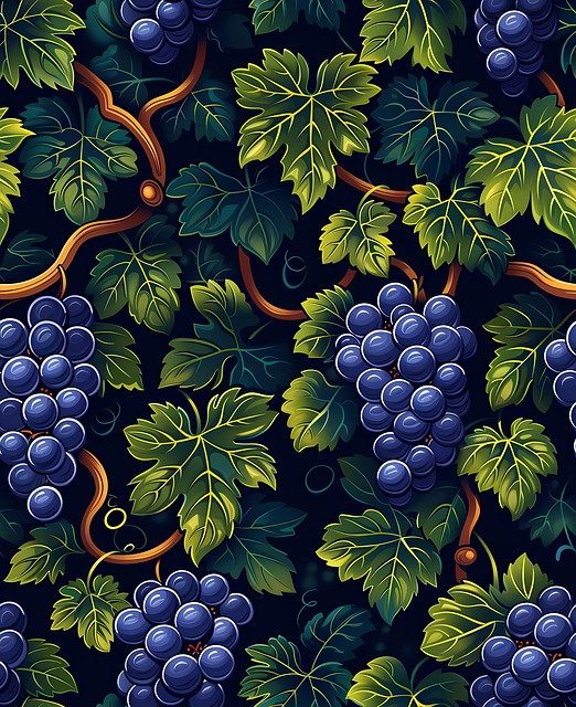 Free ai generated grapes grapevine illustration