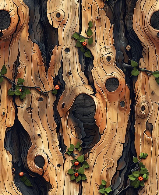 Free wood ai generated texture illustration