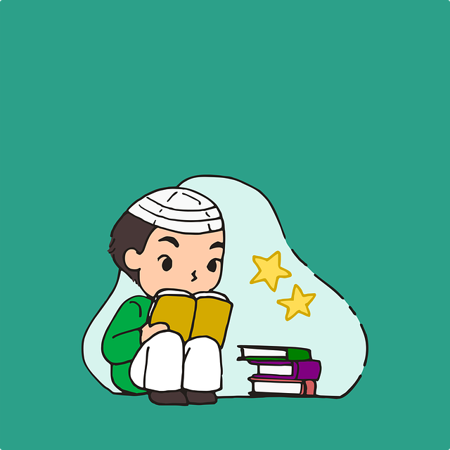Free boy muslim kid vector