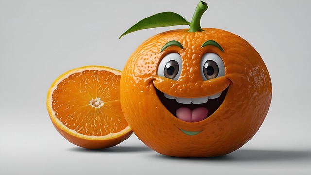 Download free HD stock image of Ai Generated Orange Free ai generated orange fruit illustration