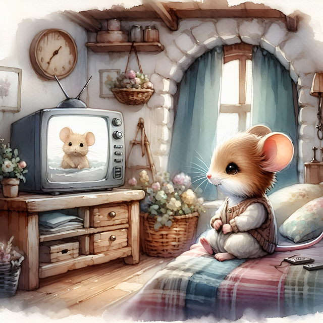 Download free HD stock image of Ai Generated Mouse Free ai generated mouse bedroom illustration