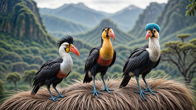 Free ai generated toucans birds illustration