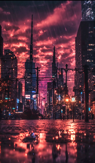 Free Night City illustration and picture