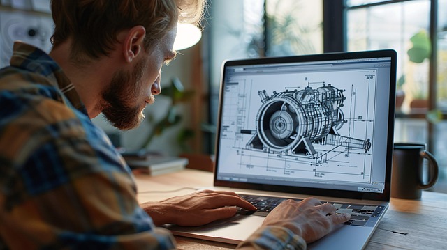 Free ai generated engineer laptop illustration