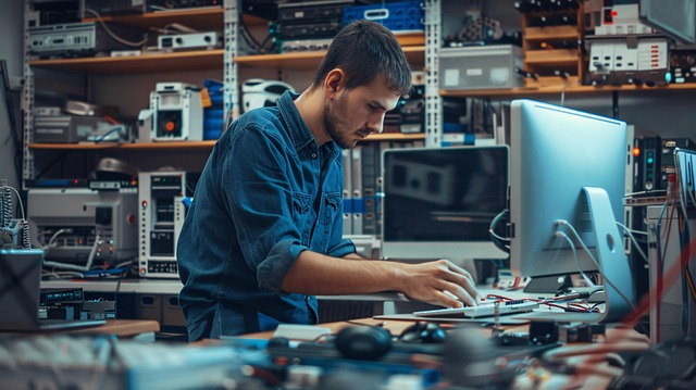 Free ai generated technician it illustration