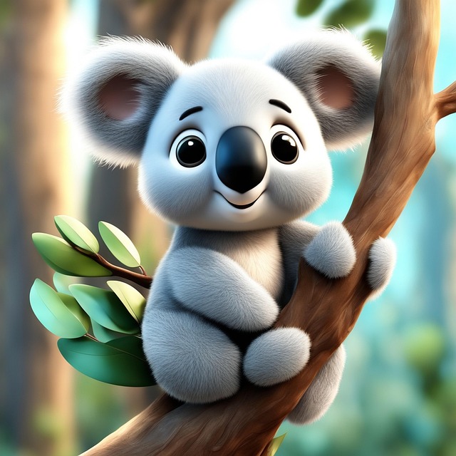 Free koalaicon treebranch cartoonkoala illustration