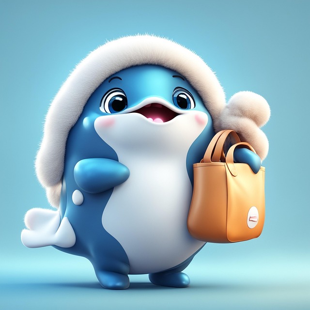 Free whaleemployee businesswhale cartoonwhale illustration