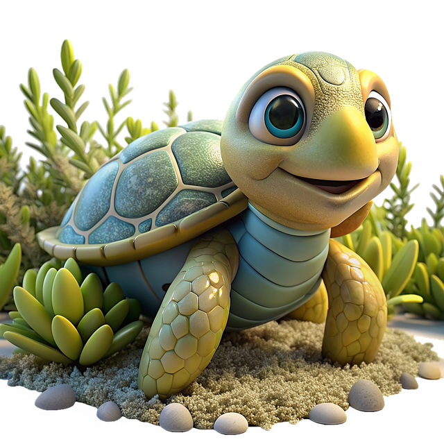 Download free HD stock image of Ai Generated Turtle Free ai generated turtle seaweed illustration