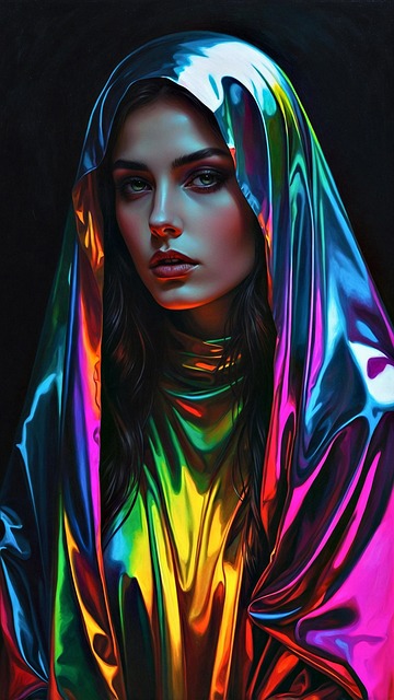 Free ai generated woman portrait illustration